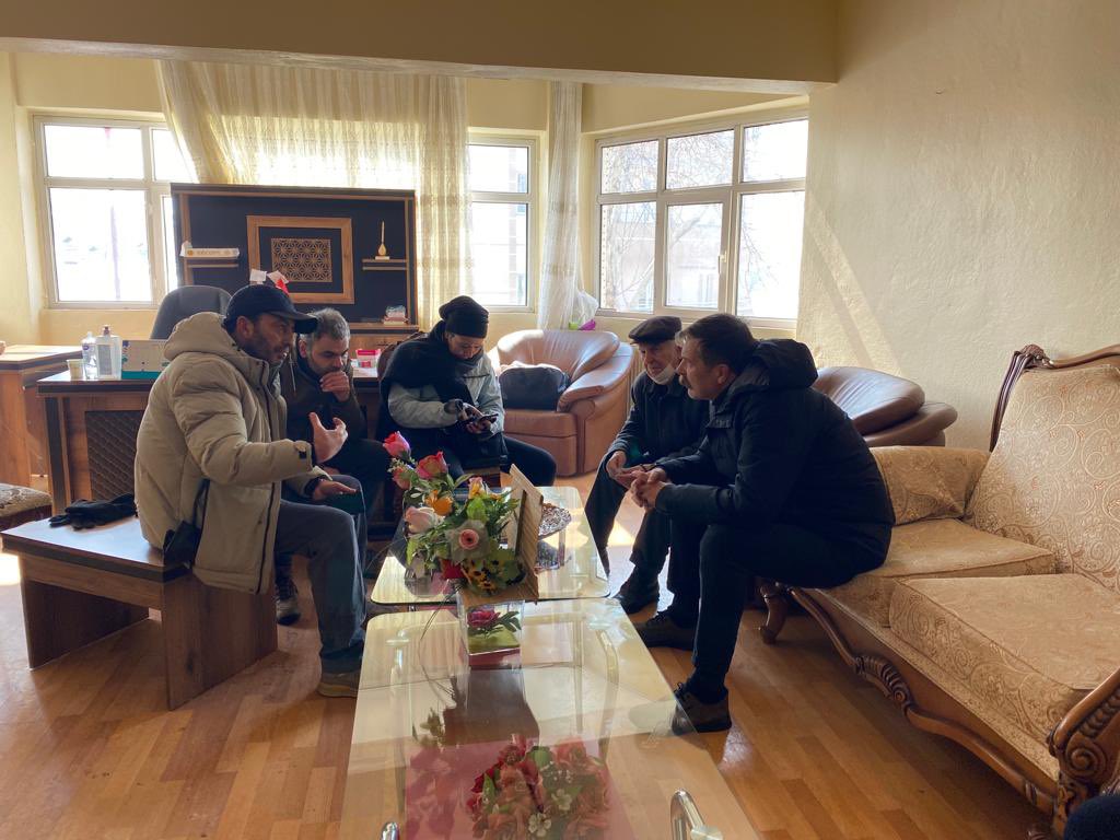 ElbistanTip's tweet photo. Genel Başkanımız Erkan Baş ve Parti Sözcümüz Sera Kadıgil, Kahramanmaraş Elbistan deprem afet bölgesindeki Elbistan Cemevi’ne ziyarette bulundu.

Umut için, yaşam için bir arada olmaya devam edeceğiz. https://t.co/NAElNK4ptT