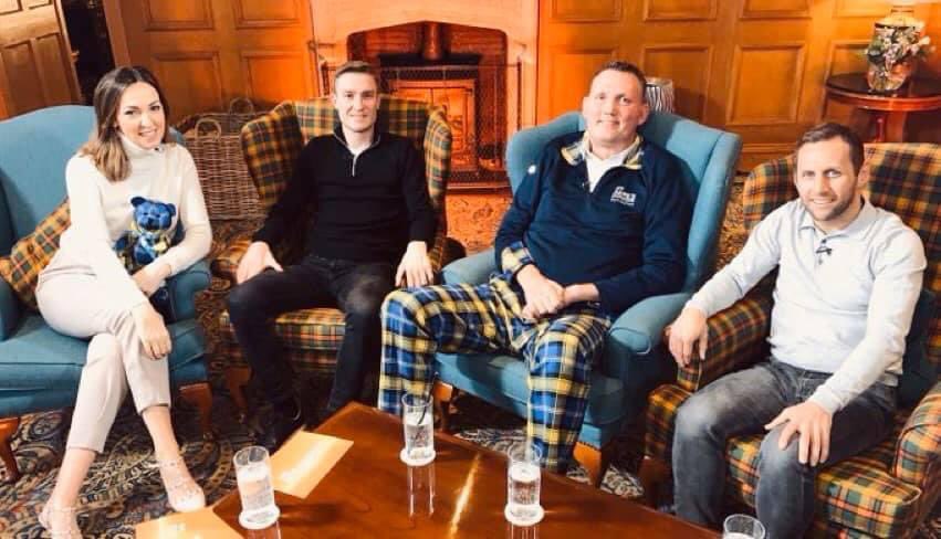 BBCFrediani's tweet photo. Three years ago today we interviewed these three inspirational men @DoddieWeir5 @Rob7Burrow @DarbyRimmerMND for the first time for a special film on #BBCBreakfast 

They wanted to raise awareness and campaign for more funds to find a treatment for #MND

#Proud 💙💛❤️ https://t.co/76iJsde3zf