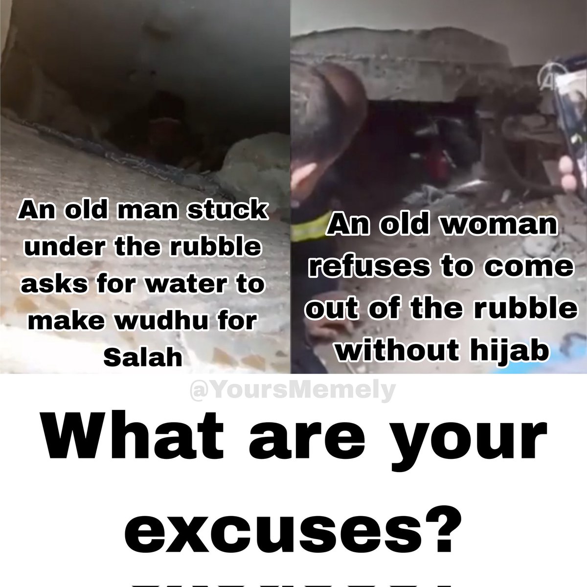 The Imaan of these people subhanAllah ❤️ May Allah reward them abundantly in both the worlds.
#TurkeySyriaEarthquake