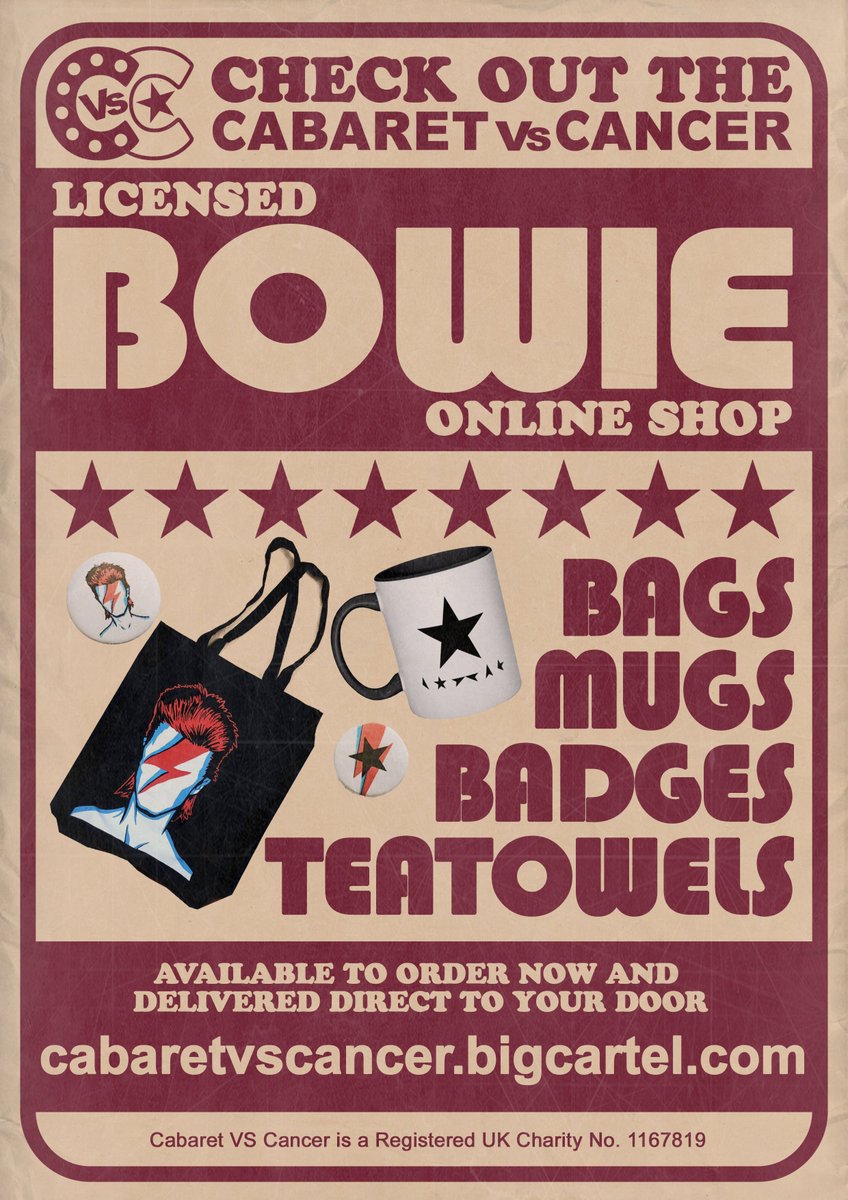 cabaretVScancer's tweet photo. These #DavidBowie #giftideas are perfect for the music lover in your life!
🎸 officially licensed
❤️ raising money for families affected by cancer
What’s not to love?
Tote bags now available in RED!
👉 https://t.co/6qi9P6Sp0N
#shopindie #charity #bowieforever #gifta https://t.co/4N8Zfs3URs