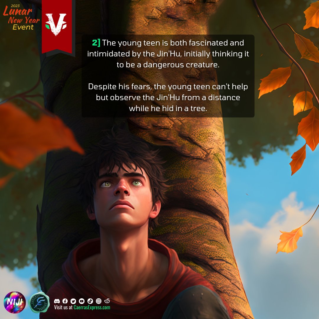 CaerrasExpress's tweet photo. Greetings Seekers! Here's the story! 📖
Uncovering the Mystery of the Jin'Hu
Part 1: The Encounter

If this tweet reaches 50 likes, we'll continue Part 2 of the story! 💚

#LegendsOfVenari #LNY2023LegendsOfVenari https://t.co/Yyef6ruEyQ