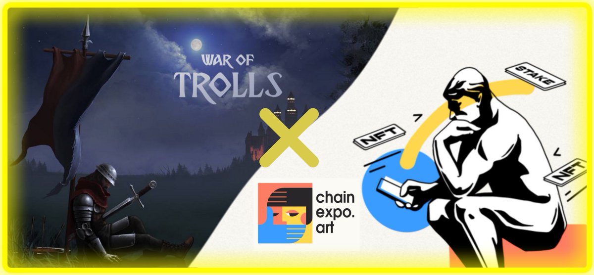 chainexpoart's tweet photo. Hello

#ChainExpoArt x War of Trolls giveaway

We are happy to announce our first collaboration with War of Trolls!

Below is the givelab link for participation:
https://t.co/AK92az9Lnp
@war_of_trolls https://t.co/VFwXcbca2J