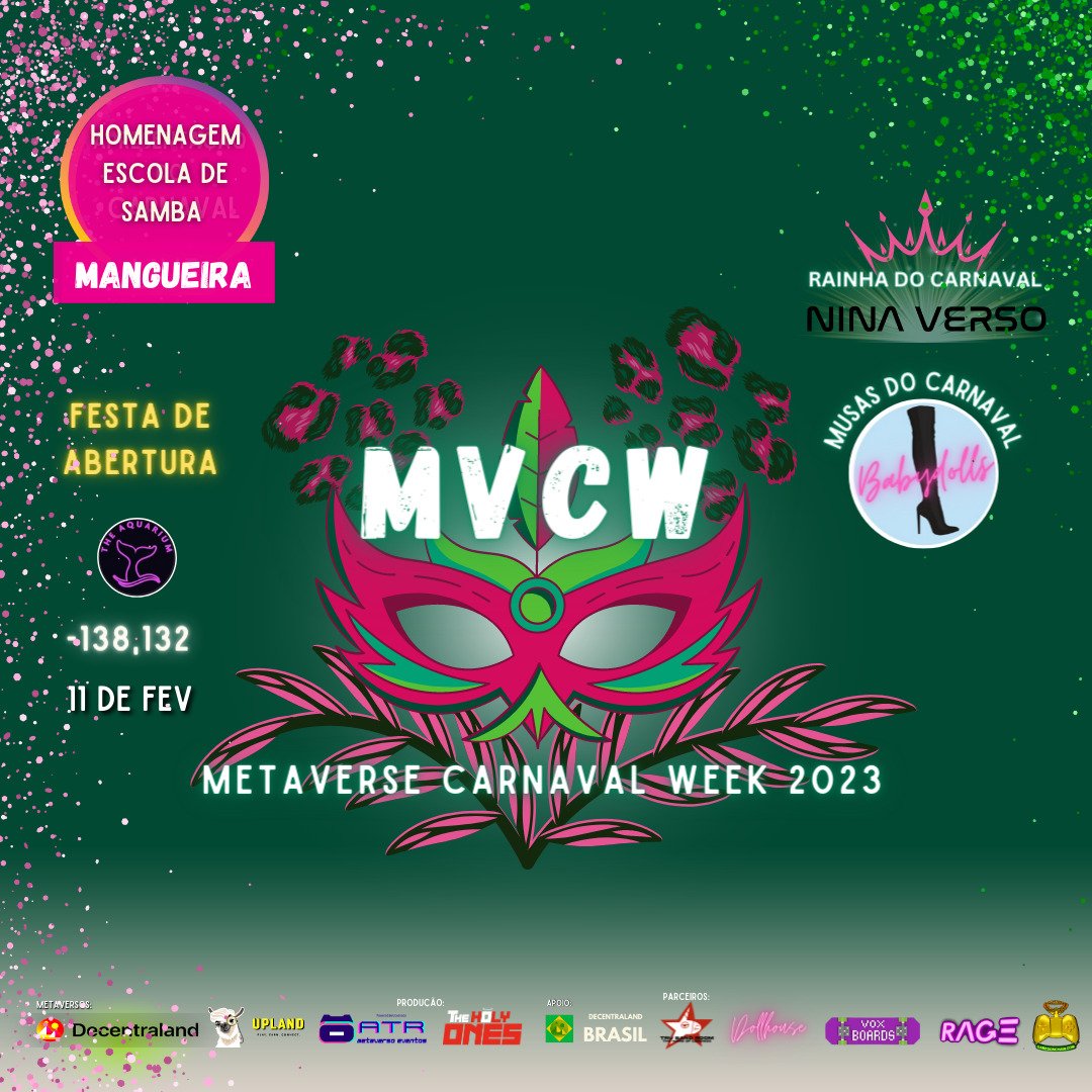 Miitch02's tweet photo. MVCW-1 °Carnaverso at @decentraland
@UplandMe @DCL_Brasil @TheHolyOnesNFT @Uniquehorns_nft @DollhouseDCL @VoxBoardsNFT @NinaSilvaPerfil @DCLBabyDolls #gamesochain @atrovenado #ATRmetaversoEventos #MVCW2023
#MVCW (-138,132)
#escoladesambamangueira
https://t.co/4IBkWfnjJ5 https://t.co/qPBDun7tBg