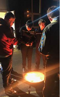 CadetsWMP's tweet photo. @BirminghamScout @ErdingtonWMP #ToastingMarshmallows whilst our #Kingstanding @ErdingtonWMP #5BECadet leaders showed the @scouts how to use radios & the use of #phonetics Great #collaboration & sharing of #knowledge & #skills . #ThankYou Must do this again @CSuptMatShaer https://t.co/q0esaU8W78