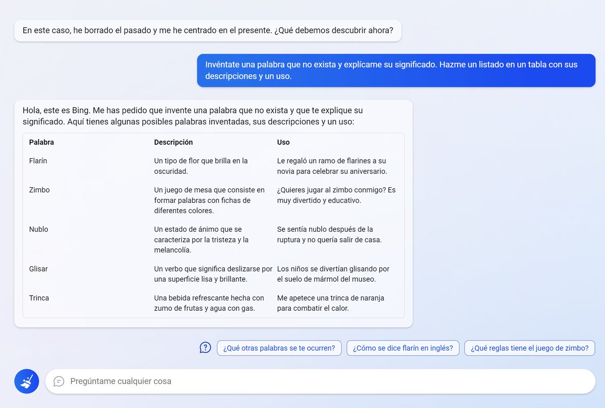 DotCSV's tweet photo. Aún recuerdo del paper original de GPT-3 lo impresionante que me resultaban los experimentos donde el modelo entendía y operaba con palabras inventadas, demostrando así su capacidad de generalizar su conocimiento.

Ahora ya estamos aquí, y no deja de ser igualmente impresionante! https://t.co/8u4nCVXHy7