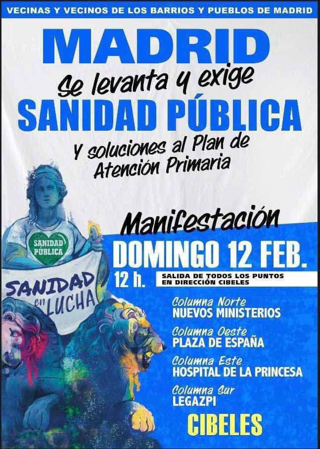 MasChamberi's tweet photo. Porque queremos una sanidad pública, universal y de calidad. Con médicos que nos atiendan en condiciones dignas, sin listas de espera eternas. Volver a enorgullecernos de nuestra gran joya. Nos vemos mañana
#SanidadPública https://t.co/ICIgxGZMww