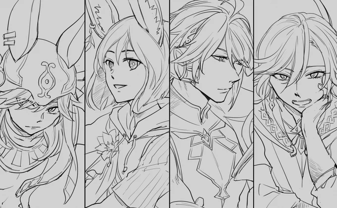 スメール男子組描いてみた 
