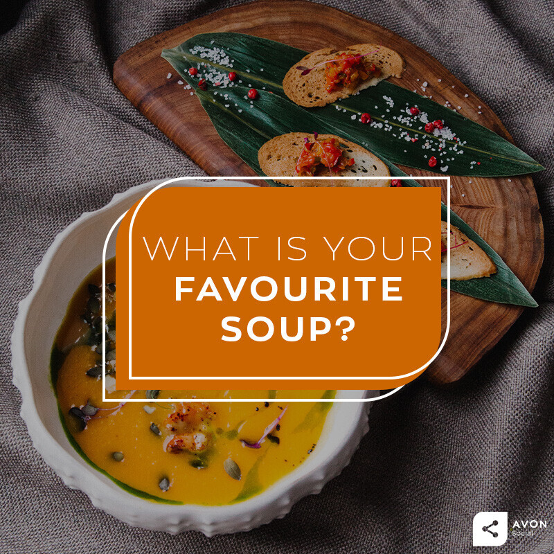 ErenasAvon's tweet photo. Like Soup? 🍲

Do you have a favourite recipe for a summer soup?

#FavouriteSoup #WhatsYourFavourite #Foodie https://t.co/WeU9nTvFoU