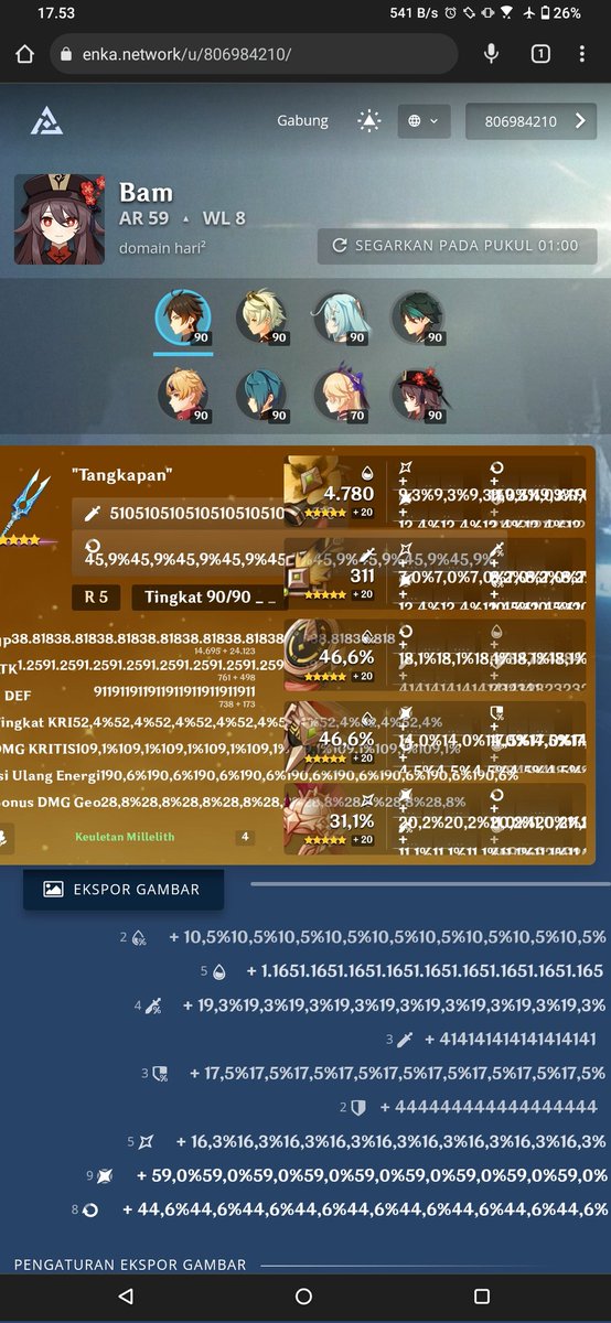 Starsnox1's tweet photo. @EnkaNetwork @zmegatrolls still abnormal😓 https://t.co/GRJAKC4I12