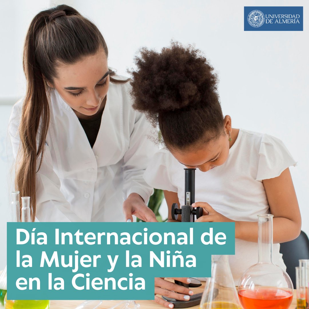 ualmeria's tweet photo. Hoy se celebra el Día Internacional de la Mujer y la Niña en la Ciencia 👩‍🔬

Con objeto de promover la participación de las mujeres y las niñas en la ciencia, @UAL_estudiantes  llevará a cabo acciones de divulgación y concienciación en los centros educativos de la provincia 🔬 https://t.co/0GLEtvqqEM
