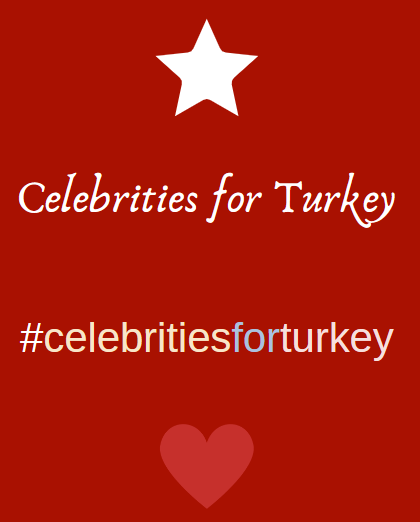 mediterraneanUS's tweet photo. Celebrities for Turkey - #celebritiesforturkey https://t.co/2cBntTX922
