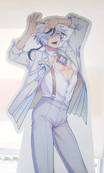 ミルク粥もおいしかったし、ブレイドくんパネルの席だったのほんまありがてえ～～～!!! 
