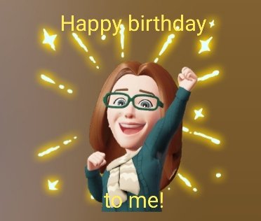 Vandaag is de dag dat ik al 54 jaar lang de wereld mag verblijden met mijn aanwezigheid.