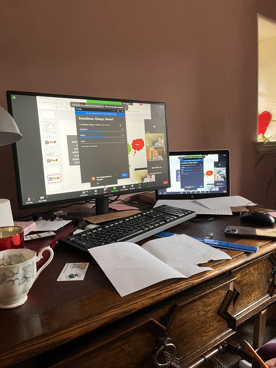 Saturday morning Maths Masterclass with a bunch of S2s… my old brain hurts. #STEMeducation #Maths