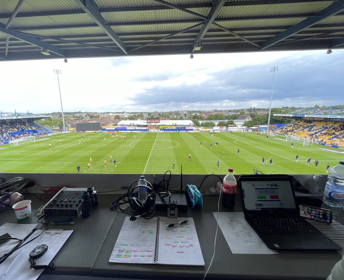League Two action for the Stags!🦌 

• Kick-off at 15:00 🕒 
• <a href="/mansfieldtownfc/">Mansfield Town FC</a> vs <a href="/TheGillsFC/">Gillingham FC</a> 🟡🔵
• 𝗙𝗥𝗘𝗘 audio description commentary ✅
• <a href="/NathanWastell/">Nathan Wastell</a> on the mic 🎙️
• Bring headphones (round jack) 🎧

RT to spread the word 👊

<a href="/MTFCBlind/">Mansfield Town Blind FC 💛💙</a> <a href="/MTFCMusings/">Mansfield Musings</a> <a href="/MTFCAD/">Mansfield Town Audio Description Commentary</a>
