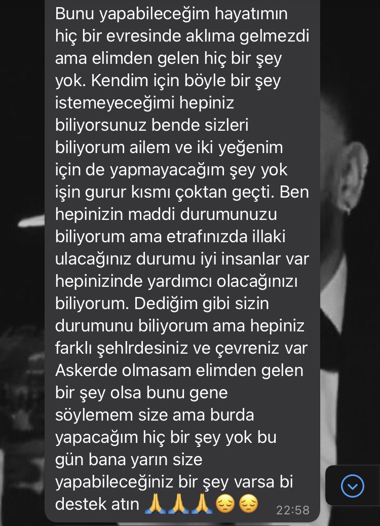 Yakın bi abimizden gelen mesaj lütfen az çok demeden destek olalım…#    TR13 0001 0002 5683 0003 1250 01 Hüseyin Türk