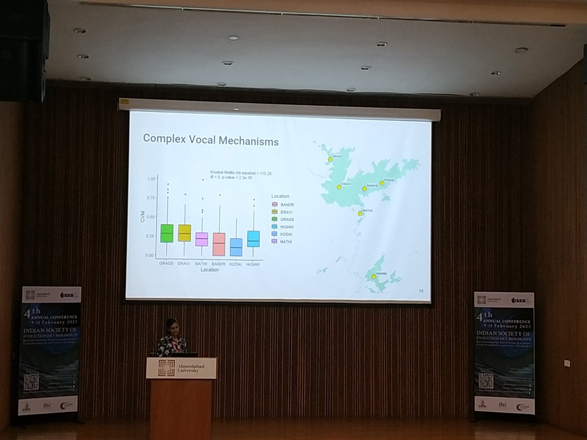 swatiudayraj's tweet photo. @ChitiArvind and @nivetha_ecoevo talk about song dialects in sholakilli and evolution of coat colouration in palm squirrels respectively at #ISEB4 @naop_ahduni_23
#WomenInScience #evolution #ecoevo @IiserTirupati https://t.co/eqH3oaisFW