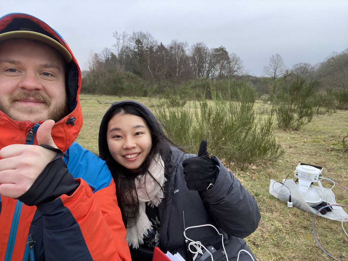 Went dung-hunting in MolsLab, Denmark this week to initiate investigations of GHG-hotspots in rewilded landscapes as part of <a href="/wild_soil/">WildSoil</a>. How long does dung persist as GHG moments and what are contributions to landscape-scale soil GHG fluxes? Thx to <a href="/Ming_YYUU/">Ming Yu</a> helping out!