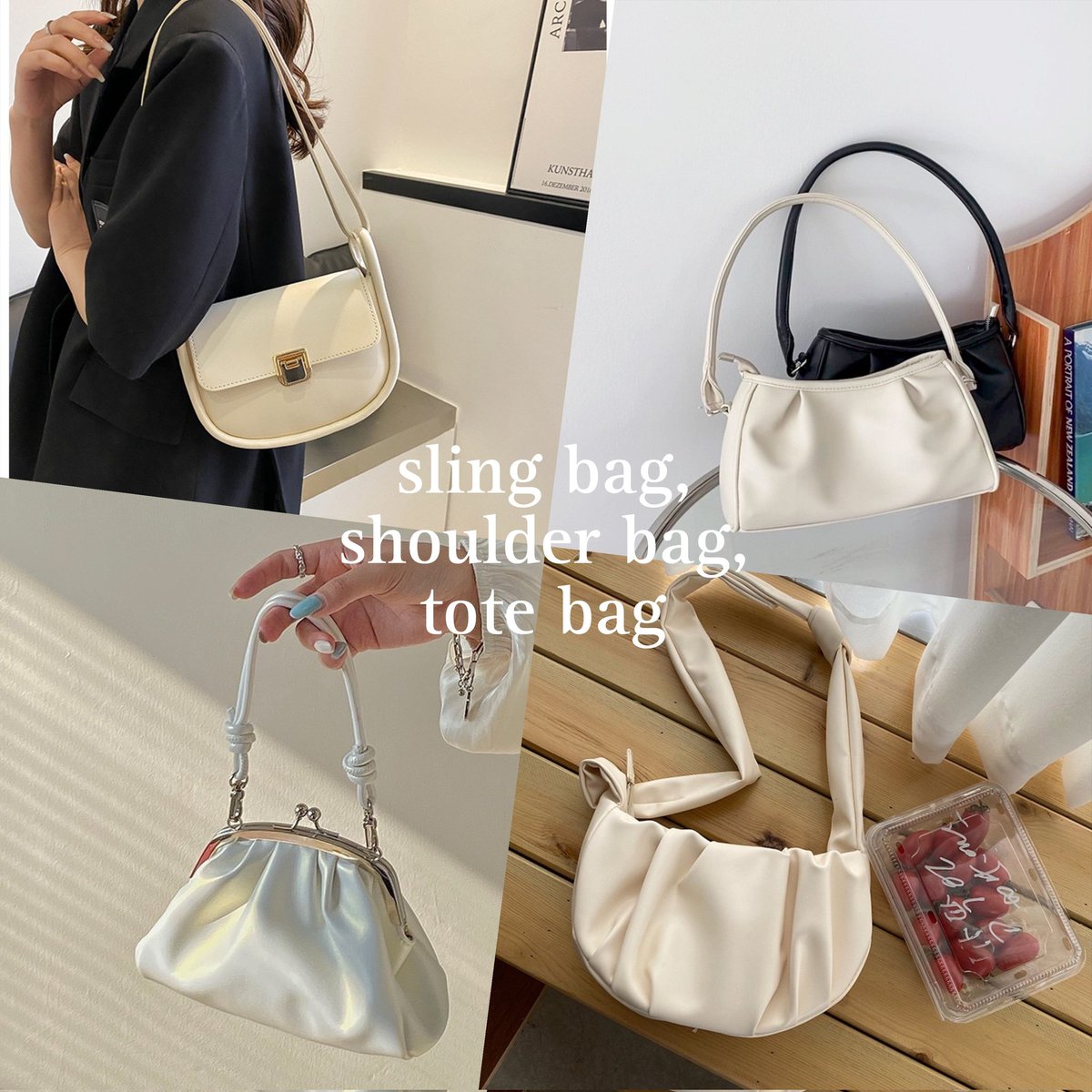 jyadimm's tweet photo. SLING BAG, SHOULDER BAG, TOTE BAG EDITION https://t.co/9RcOD9T0Yu