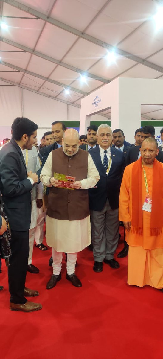 Honoured to meet Shri <a href="/AmitShah/">Amit Shah</a> and Shri <a href="/myogiadityanath/">Yogi Adityanath</a> @ <a href="/InvestInUp/">UP Investors Summit</a> 
<a href="/clear_meat/">ClearMeat</a> is #sustainable #foodtech org in #alternativeproteins giving nokill meat
<a href="/narendramodi/">Narendra Modi</a> <a href="/Gulfood/">Gulfood</a> <a href="/foodtechinvest/">Future Food-Tech</a> <a href="/KhaledAlwaleed/">خالد بن الوليد Khaled Alwaleed</a> #futureIsUP <a href="/PTIofficial/">PTI</a> #MakeInIndia #VentureCapital #culturedmeat