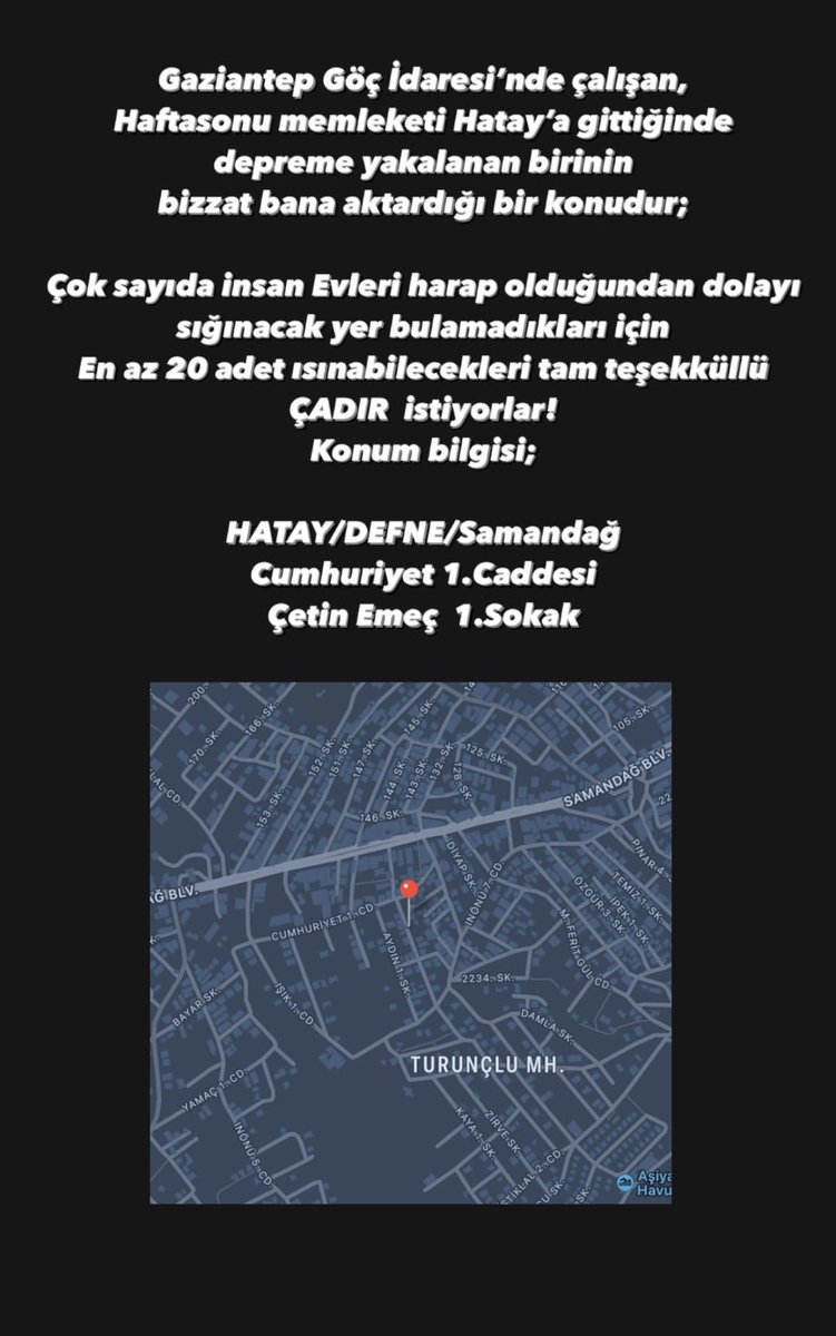 Yayalım #HATAY #DEPREM #YARDIM #ACİL @ahbap @AFADBaskanlik