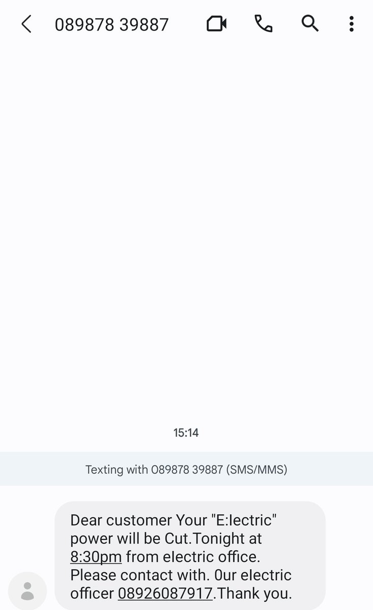 HardikGjIndia's tweet photo. FraudAlert 🚨 Now openly sent msg frm 08987839887 &amp; 08926087917 @GujaratPolice Plz tk action @CyberGujarat @dgpgujarat @Hasmukhpatelips @Cyberdost @RBIsays @DoT_India @PMOIndia @TRAI @_DigitalIndia @GoI_MeitY @GuvnlOfficial @UGVCL_official @DGVCL_Official @PaschimGujVCL @MGVCLIT https://t.co/4KdGSQ1QcG