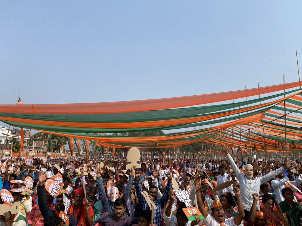 DrRutvij's tweet photo. "त्रिपुरा में मोदी प्रेम के अद्भुत द्वश्य" https://t.co/9j6n8LjWPH