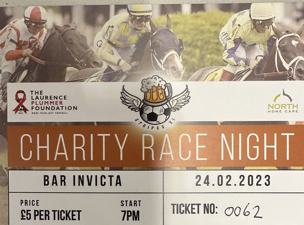 Race night for local charity 
For more information visit Facebook page 
Facebook.com/stripes.xi.7