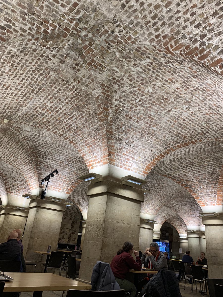 Morning coffee and a croissant in the beautiful crypt <a href="/smitf_london/">St Martin-in-the-Fields</a> following a great show <a href="/belindacarlisle/">Belinda Carlisle 💙</a> <a href="/LondonPalladium/">The London Palladium</a> last night.  Off to see <a href="/Newsies/">Newsies the Musical</a> this evening.