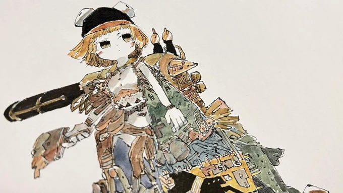 じっくりゆっくりいい絵を描きたいです:お絵かき配信/chill drawing stream(2023.2.4)  より 20:30から～とてものっそりしている 
