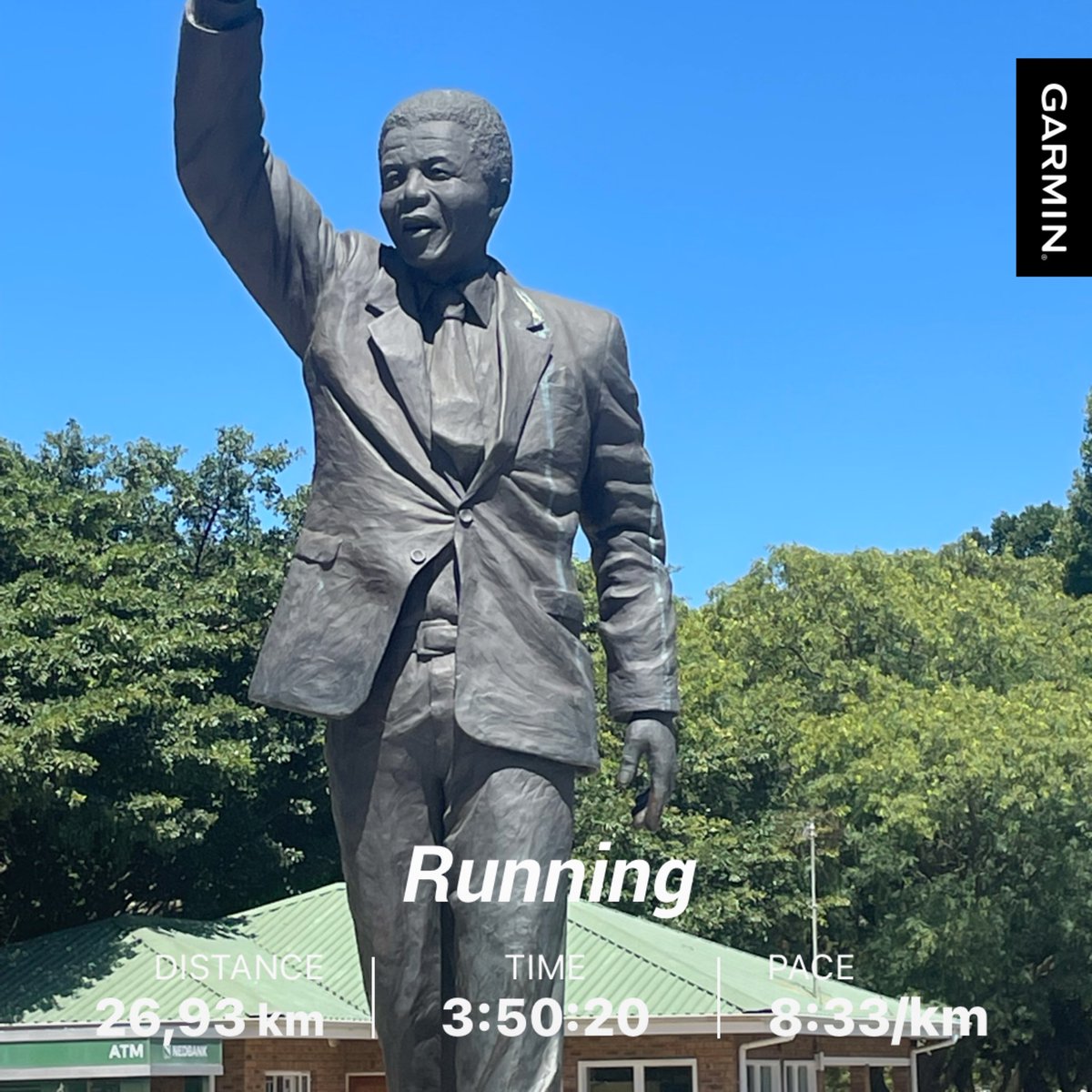 green_pippa's tweet photo. #BoMgijimi today is the 33rd anniversary of Nelson Mandela’s release from prison. We ran #27ForFreedom - 1 km for each year he spent in jail - from the Paarl prison. Super hot and tough but happy to have commemorated the day. ✊🏼⁦@tumisole⁩ #RunningwithTumiSole https://t.co/R6vsPlF0xk