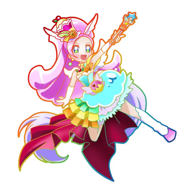 虹キュアまとめ?#私これでも成長したんです展 #プリキュア20周年 パルフェ→サマー→プリズム(new)作品と共に私も成長してたら良いなぁ(笑) 