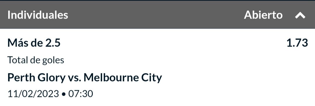 elverdebet's tweet image. Juega en 10 minutos
Liga A Australia
Stake: 2

#gestionderiesgo #gestiondelstake #stake2 #apuesta #apostar #cuota #pick #over3 #elverdebet