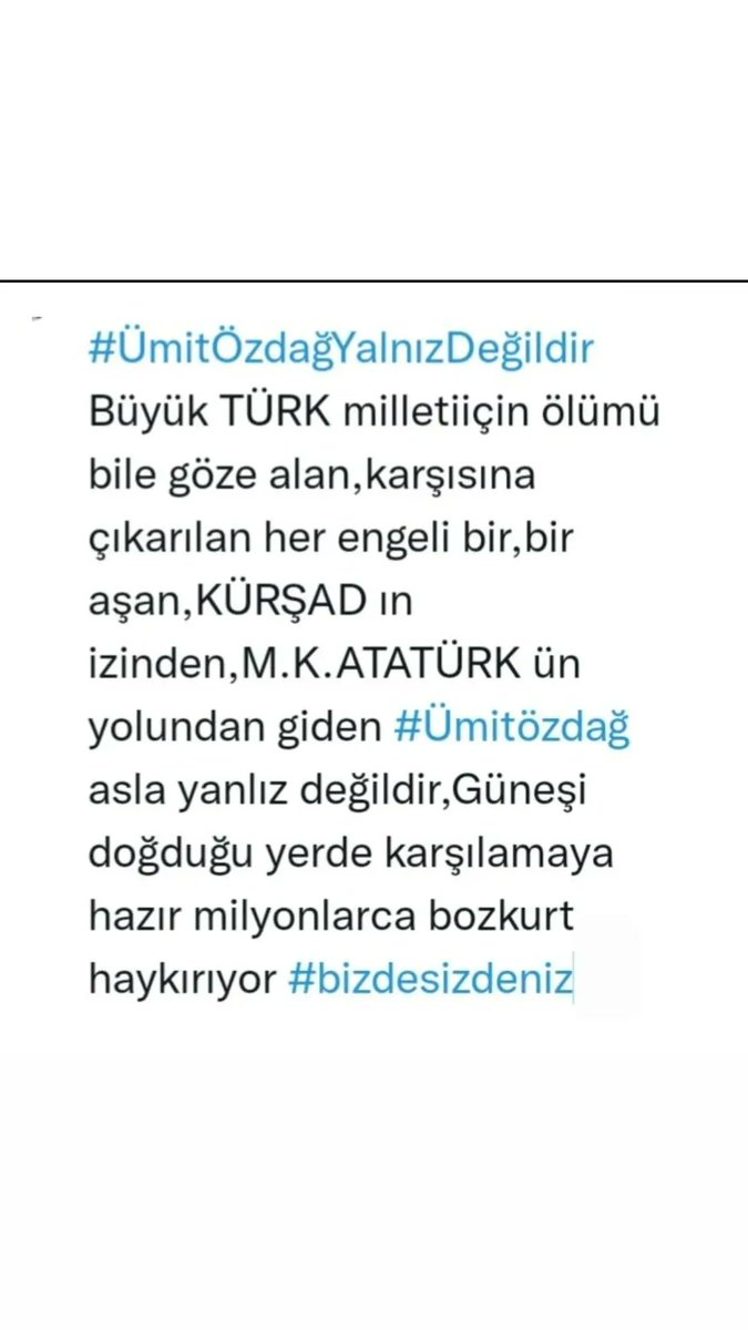 Asla yalnız degildir #ümitözdağ