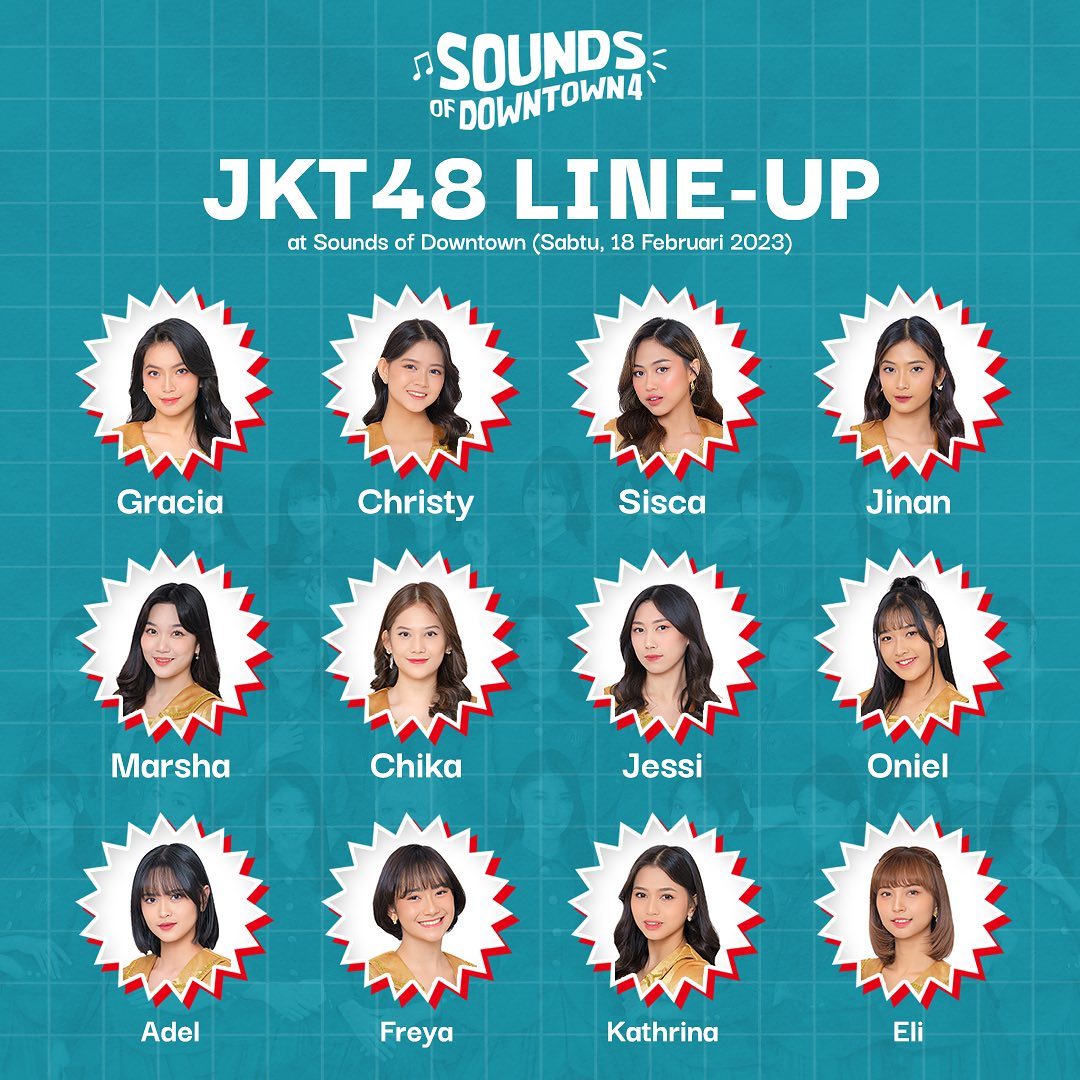 48info's tweet photo. Warga Semarang ๐ข
Ini dia line up @officialJKT48 yang bakal tampil 18 Februari nanti di Sound Of Downtown Vol 4!
Ada oshi Kalian ga di sini?
#SODFestival #SoundsofDowntown #SODVol4 #KonserSemarang #EventSemarang #EventJateng #konserjateng https://t.co/Wu8DBCXhGc