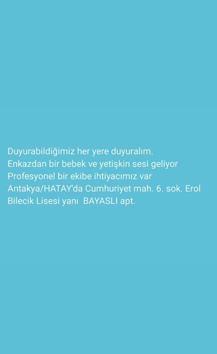 ‼️ Acil ‼️ Acil ‼️ 
 🆘 Acil 🆘 Acil 🆘