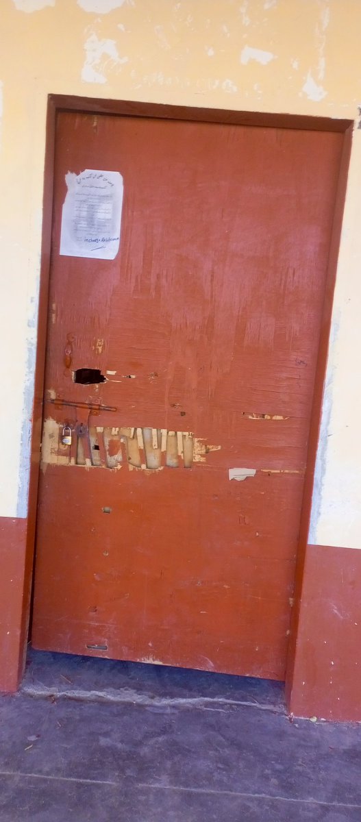 Magsi_library's tweet photo. Broken door of @Magsi_library . We need your support! https://t.co/HGCgddwc8B