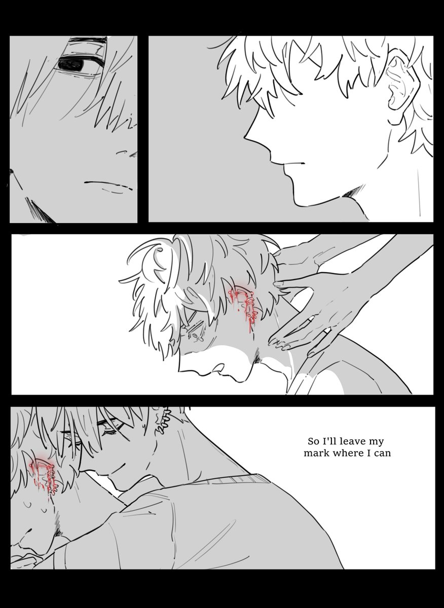 Lumpia_at_kanin's tweet photo. #yoshidenweek
@yoshiden_week 

cw blood

day 1 possessiveness/piercings https://t.co/ZoGMsGl2Lo
