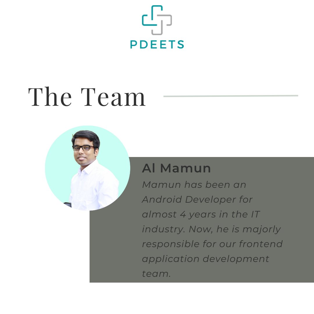 Pdeets_team's tweet photo. Meet our PDeets team ✨

#Startup #myvsr #PDeets #team #teammeeting #discuss #PatientCare #patientmanagement https://t.co/G7QtByeyc6