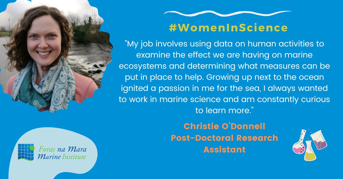 #WomenInScience 👩👩🔬 - Christie O'Donnell @otoole_christie

#MarineInstitute #Science #Research #PostDoc #Ecosystems