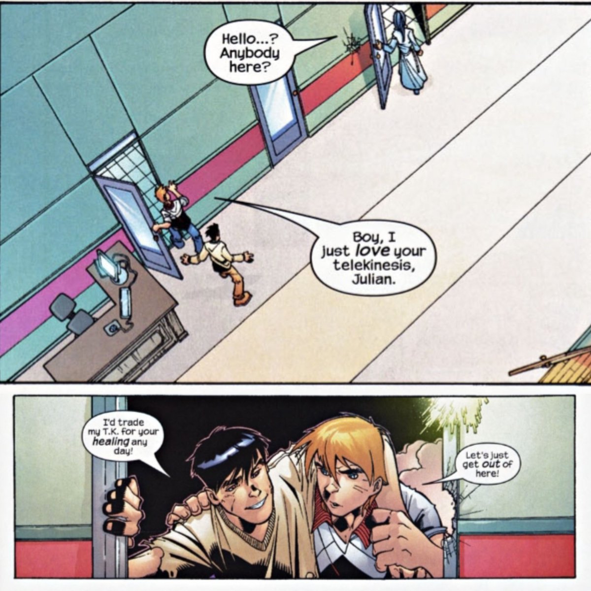 runlikethewynd's tweet photo. Honestly? THEM. I refuse to believe that they're all not canon!

#MarvelComics #Helixir #IceAngel #SpideyTorch #AmeriKate #Marvel https://t.co/OdYfQ80MzM