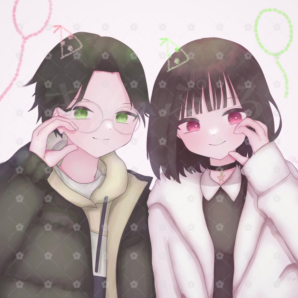 まっぴー様♡ペア画♡イラストオーダー もずめ@依頼🆗🤍 on X: