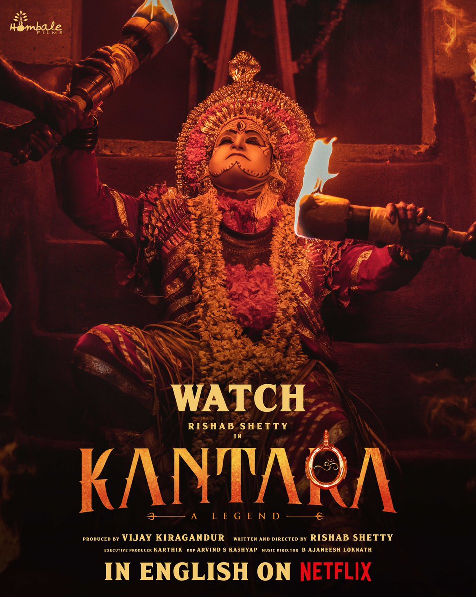 English version of #KantaraOnNetflix from now on 🔥 #Kantara