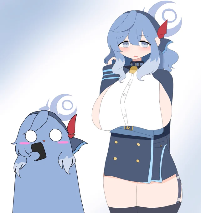 おアコとアコダマ#ブルアカ#ブルーアーカイブ 