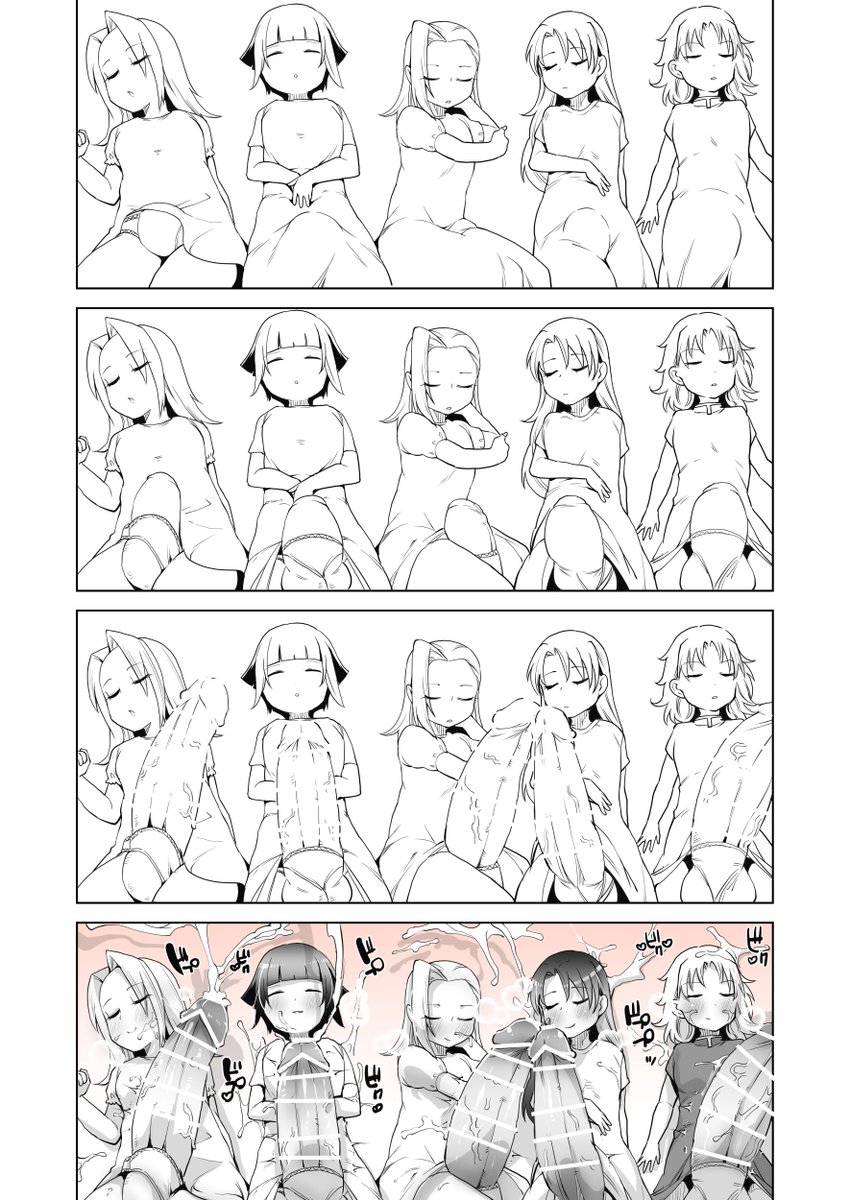 最後のみ仕上げなのは意図的なものです。ありがとうございました!左からサクラ、ヒナタ、イノ、テンテン、テマリですが髪の毛解いてるので最後の見ないとわかりにくくなっちゃいました。 