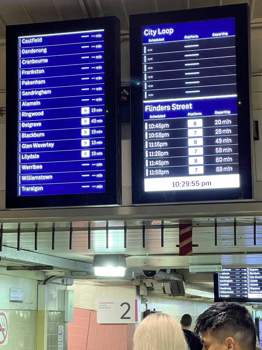 1030pm. Saturday night and this is the reality. <a href="/ptv_official/">Public Transport Victoria</a>  absolutely disgraceful.  No wonder you need employ medics and security. This is 100% bullshit.