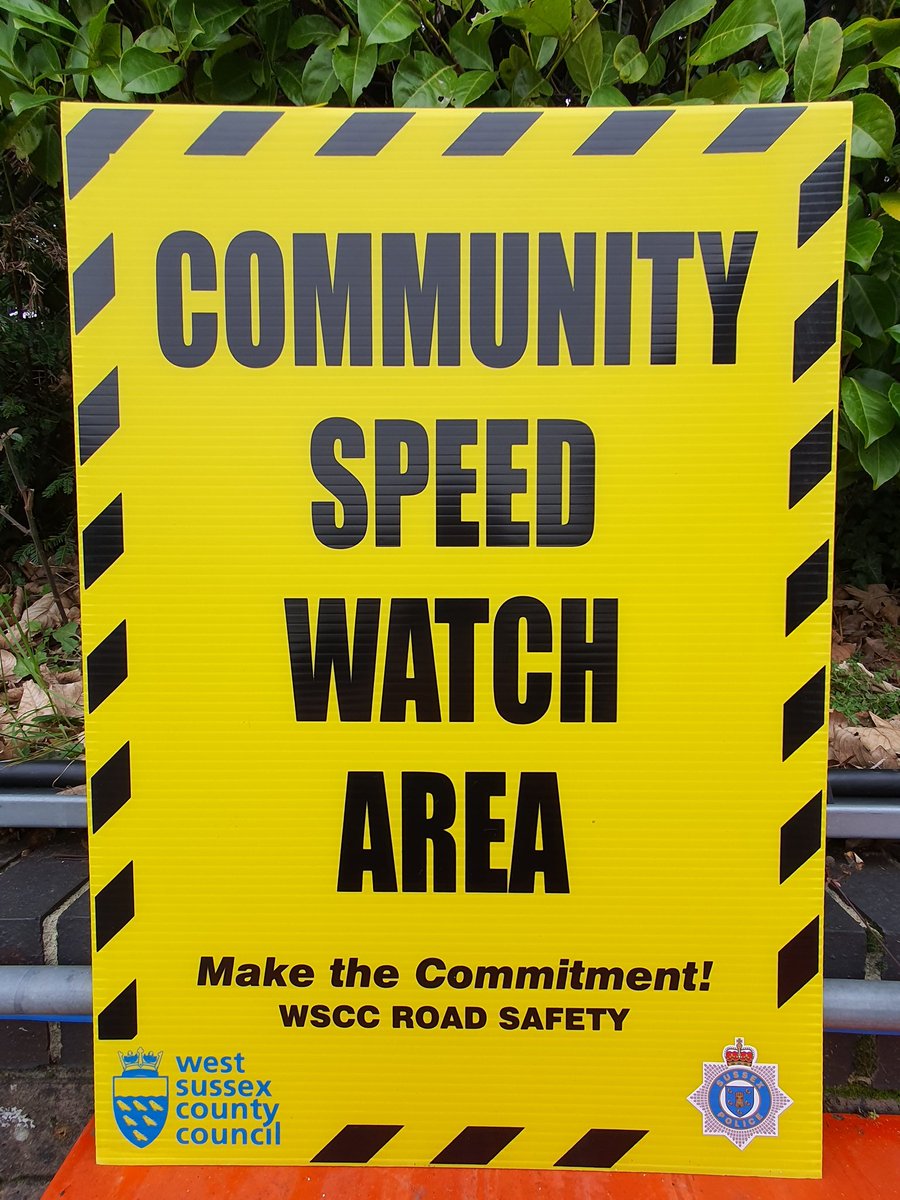 Good news! The #Balcombe Community Speed watch is up and running. These signs will be delivered shortly and placed in the village. Many thanks to the residents that came forward to participate. @CSWSussex @SussexSRP @sussex_police @SussexPCC @CommunitySpeedw #WM1Rural #PCSO20088