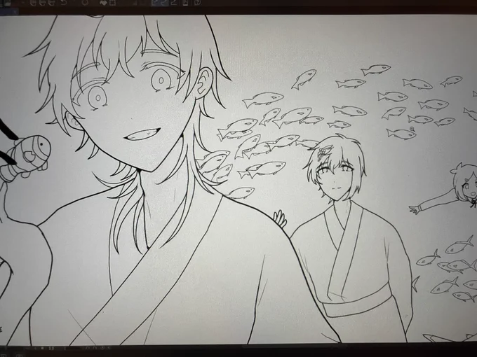 春コミ表紙wip✒️ 
