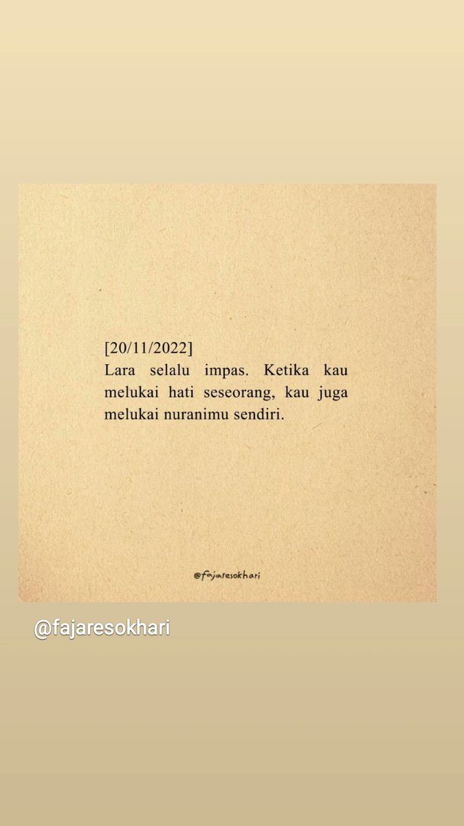 laahvvv's tweet photo. @Askrlfess Pdahal tinggal jawab
Maaf aku lagi sibuk 🙏
Baru tadi baca tulisan ini https://t.co/OlhZ812fmk