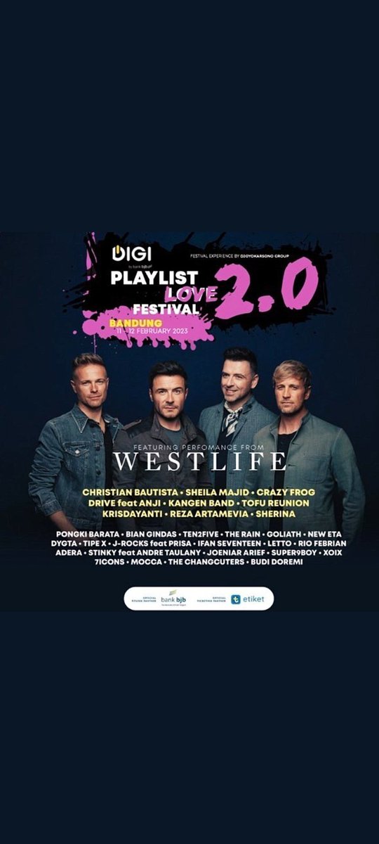 faisalyazid's tweet photo. #WTS, jual tiket westlife di bandung. Ada 2tiket, yg mpunya gajadi pergi tertahan di kota asal. 2day pas https://t.co/ax4lpWItvC